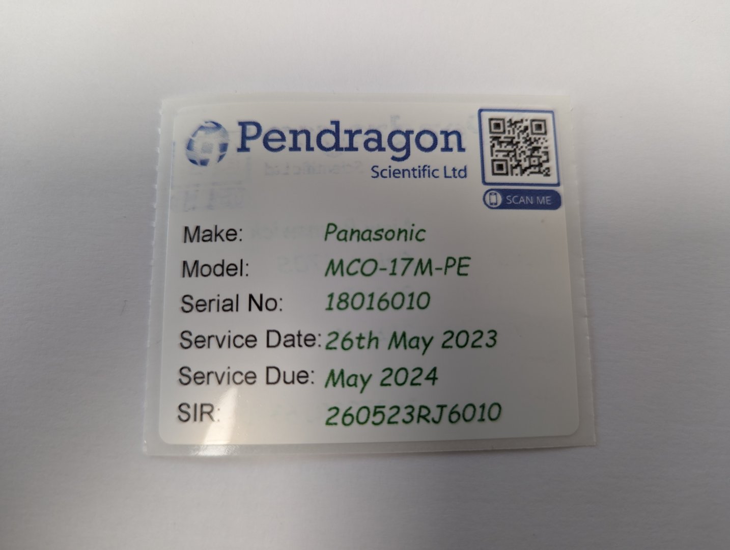 Image of Panasonic O2/Co2 Incubator  Model - MCO-170M-PE Lab