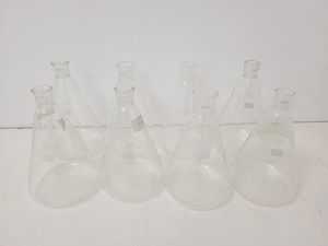 Thumbnail image of 28 x Conical & Volumetric Laboratory Flasks Lab - Kimax, Quick Fit, Pyrex Lab