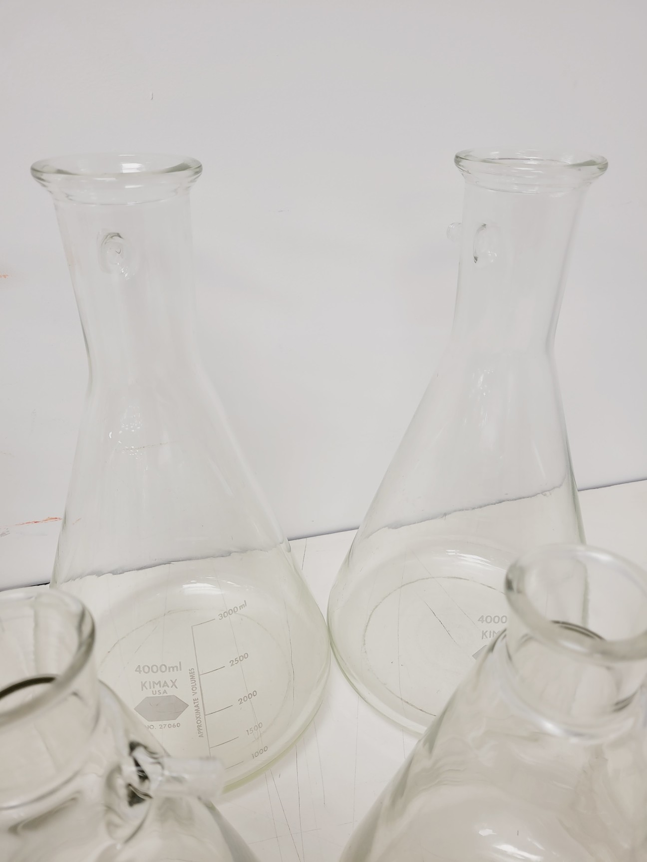 Image of 28 x Conical & Volumetric Laboratory Flasks Lab - Kimax, Quick Fit, Pyrex Lab