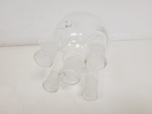 Thumbnail image of Large Lot of 28 Laboratory Round Bottom Flange Flasks - Quickfit, Schott, Lab
