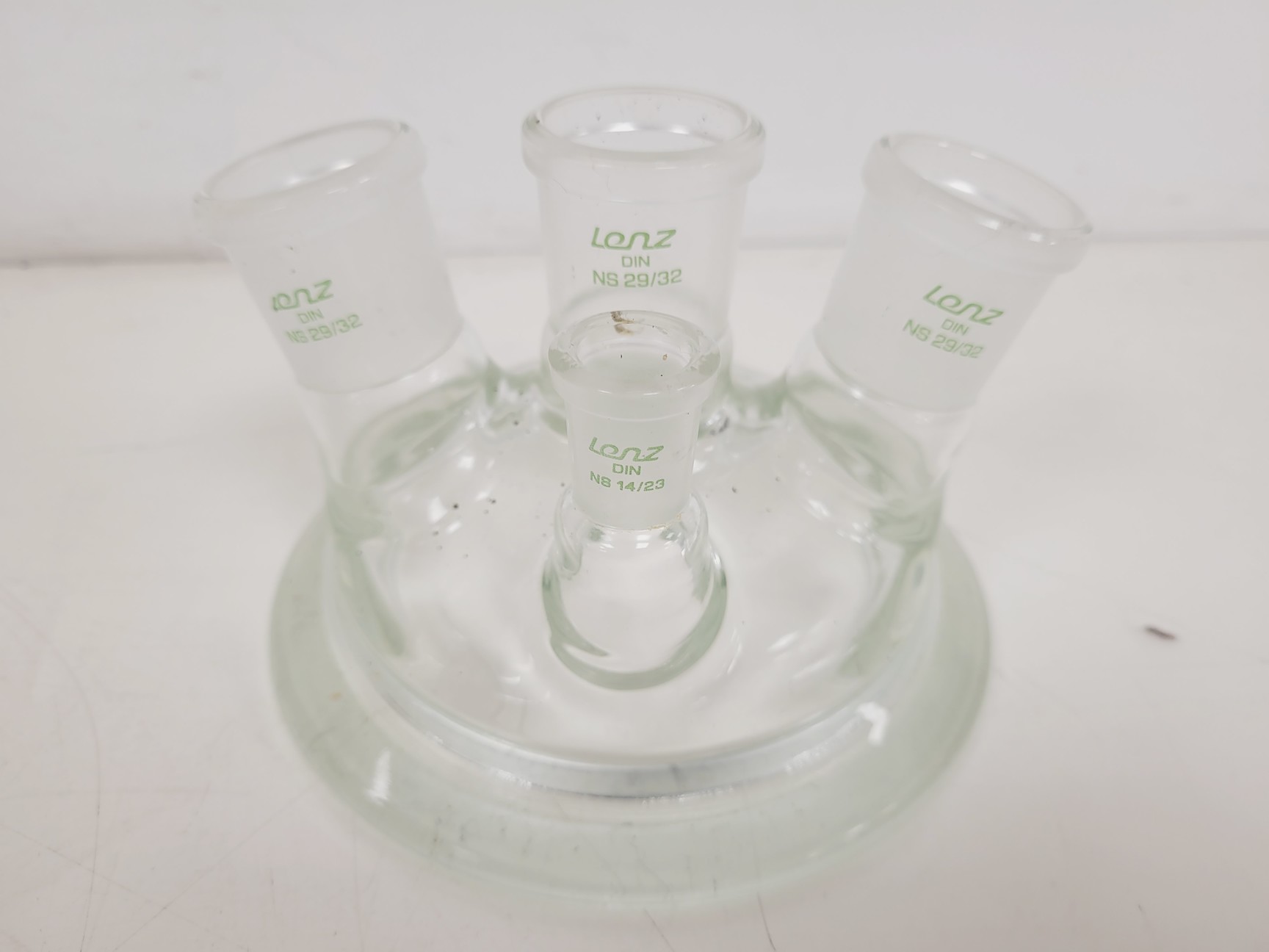 Image of Large Lot of 28 Laboratory Round Bottom Flange Flasks - Quickfit, Schott, Lab