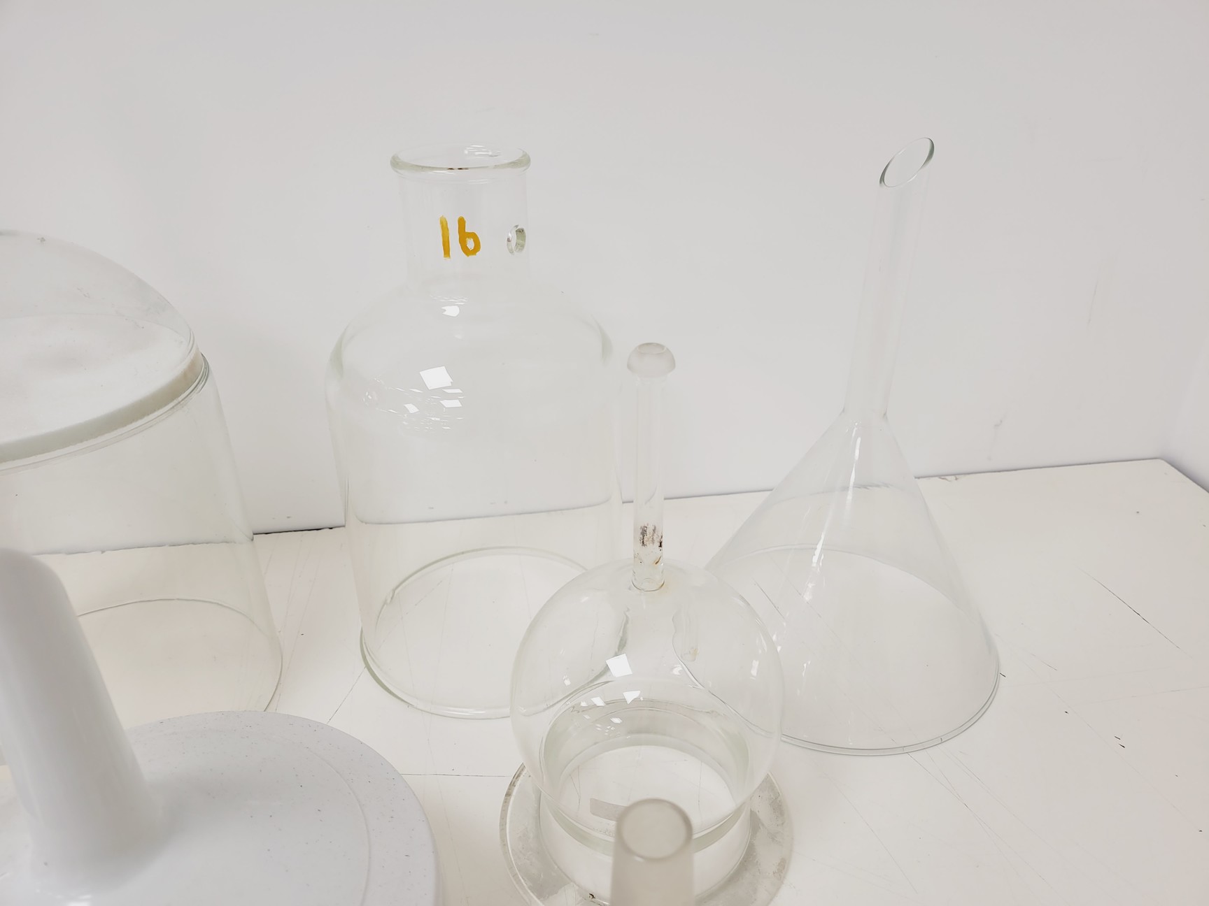 Image of Job Lot of Glass and Ceramic Lab Funnels Buchner, Dropping, Filter