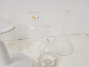 Thumbnail image of Job Lot of Glass and Ceramic Lab Funnels Buchner, Dropping, Filter