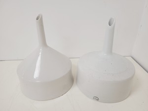 Thumbnail image of Job Lot of Glass and Ceramic Lab Funnels Buchner, Dropping, Filter