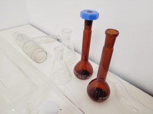 Thumbnail image of Large Lot of Distillation Laboratory Glassware - Jointed Tubes, Clamps Quickfit