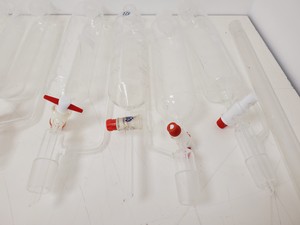 Thumbnail image of Large Lot of Distillation Laboratory Glassware - Jointed Tubes, Clamps Quickfit