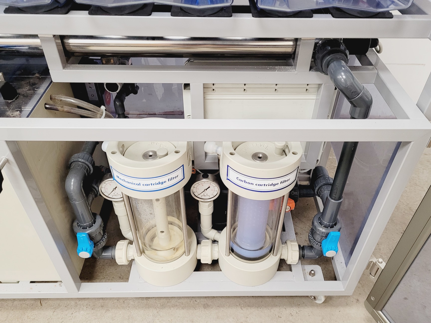 Image of Tecniplast Quarantine Rack Fish Tank System ZebTEC & ZB1020MN2AB Power Box