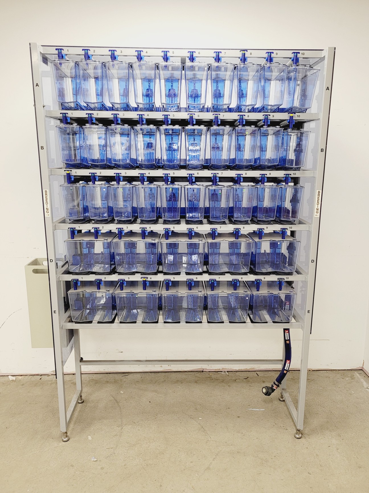 Image of Tecniplast Quarantine Rack Fish Tank System ZebTEC & ZB1020MN2AB Power Box