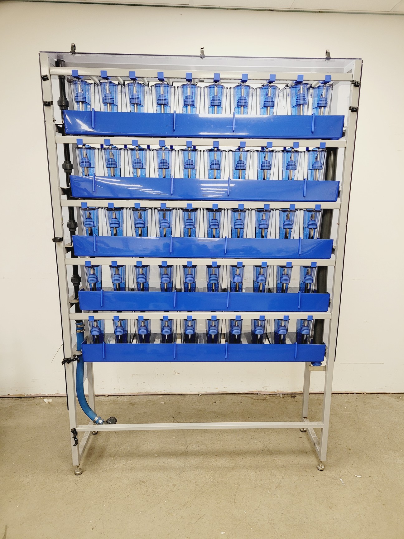 Image of Tecniplast Quarantine ZebTEC Fish Tank Rack System with ZB2550SADX2 PSU 