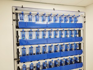 Thumbnail image of Tecniplast Quarantine ZebTEC Fish Tank Rack System & ZB2550SADX2 PSU 