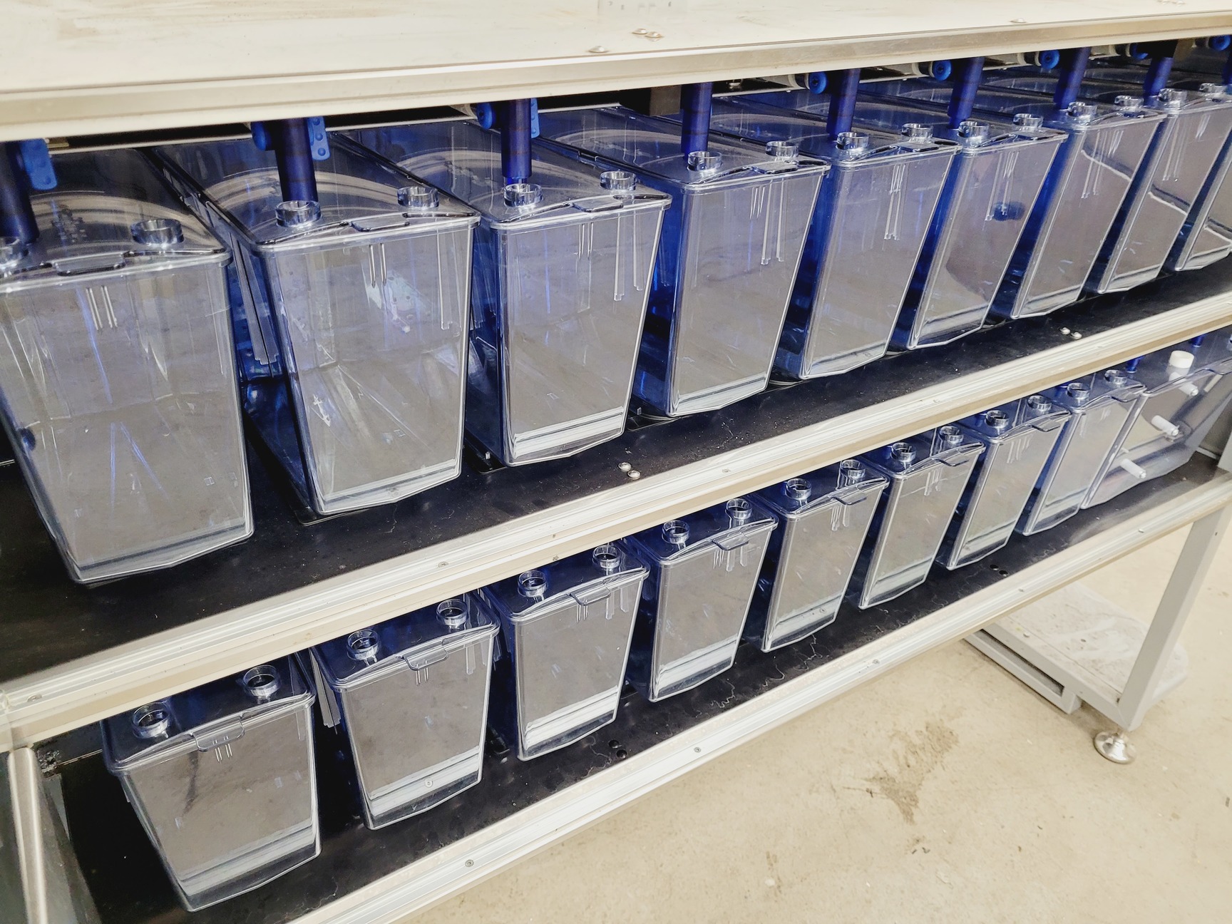 Image of Tecniplast Quarantine Fish Tank System with ZB1020MN2AB Power Box