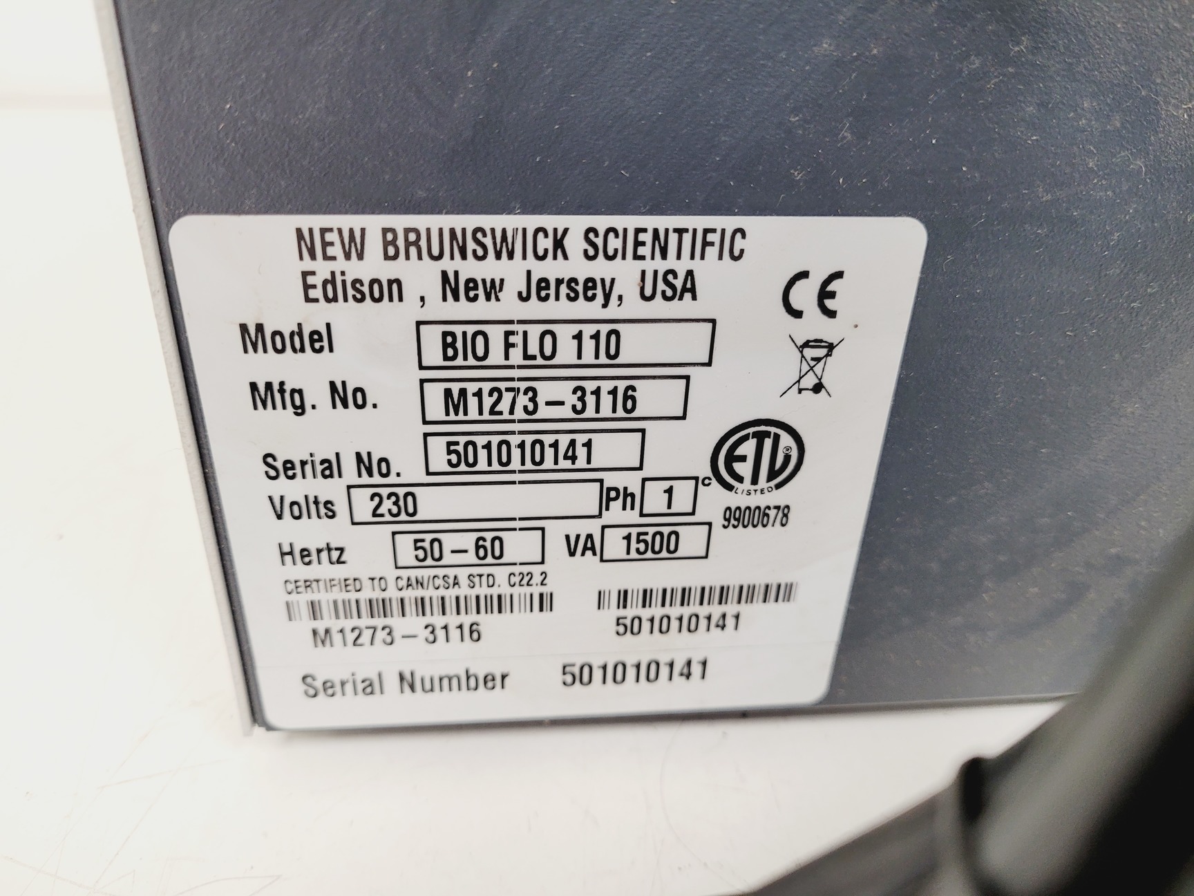 Image of New Brunswick Scientific Bio Flo 110 Peristaltic Pump for Fermentation System 