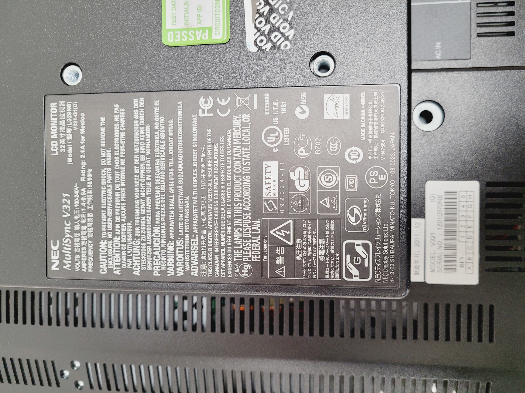 Image of 3 x Road/Flight Equipment Cases Containing Monitors