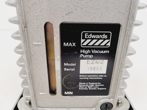 Thumbnail image of Edwards 2 Two Stage Rotary Vane High Vacuum Pump E2M2 Lab