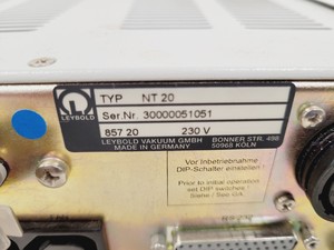 Thumbnail image of Leybold Turbotronik NT 20 Vacuum Pump Controller NT20 Lab