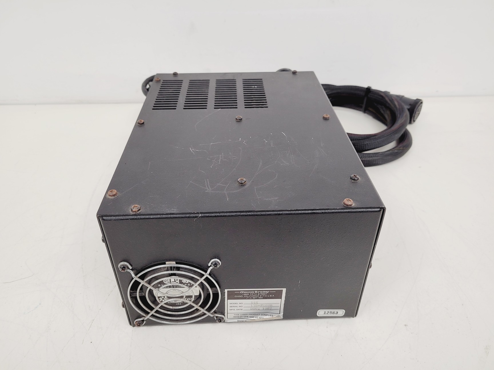 Image of Omnichrome Air-Cooled Argon Laser Head  Model - 532 with 155 Power Supply Lab