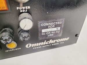 Thumbnail image of Omnichrome Air-Cooled Argon Laser Head  Model - 532 with 155 Power Supply Lab