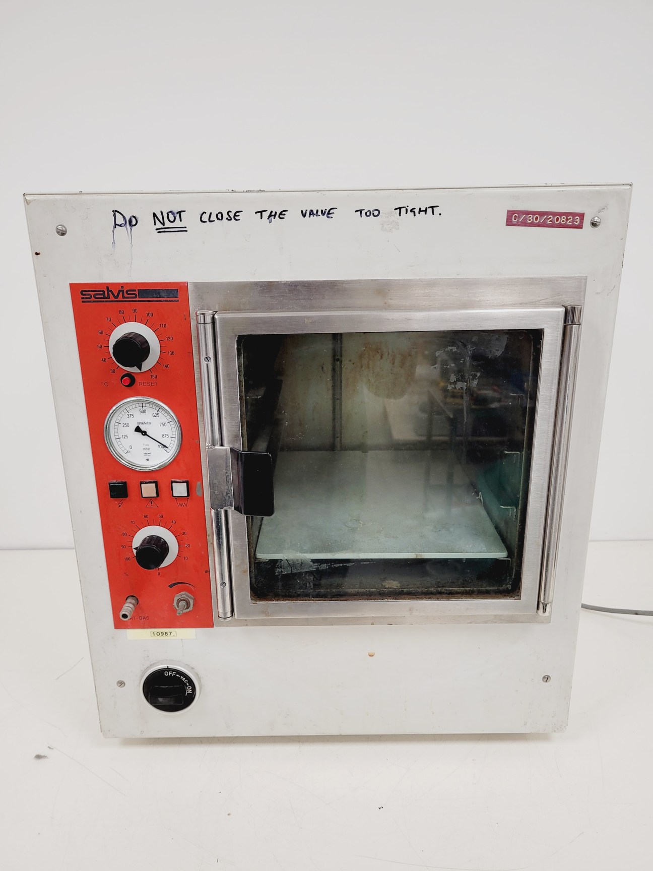 Image of Salvis Laboratory Vacuum Oven  Type - KVTS 11 Lab