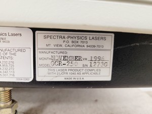 Thumbnail image of Spectra-Physics Quanta-Ray GCR-250 Laser System  Lab Spares/Repairs