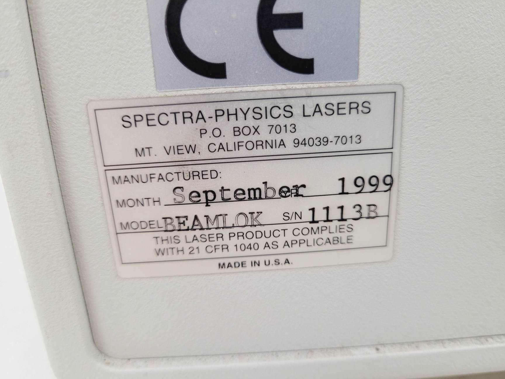 Image of Spectra-Physics Quanta-Ray Laser  Model - P190-10 with Power Supply & Controller