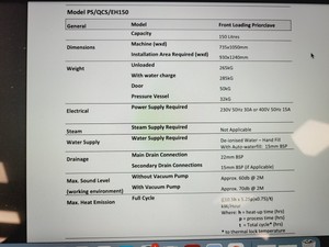 Thumbnail image of Priorclave Tactrol 2 Autoclave  Type - PS/QCS/EH150 Lab