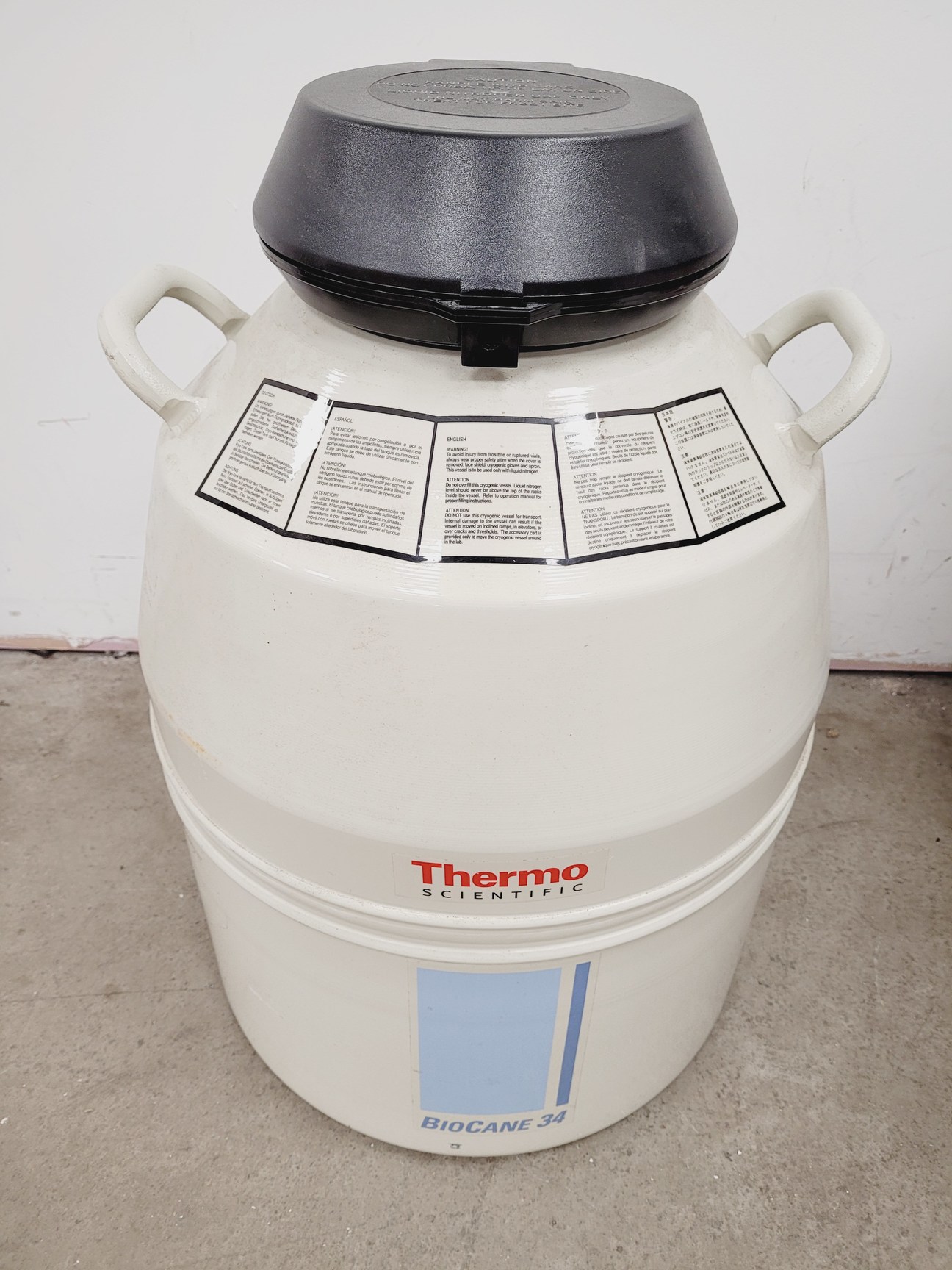 Image of Thermo Scientific BioCane 34  Model - 808 Liquid Nitrogen Dewar Lab