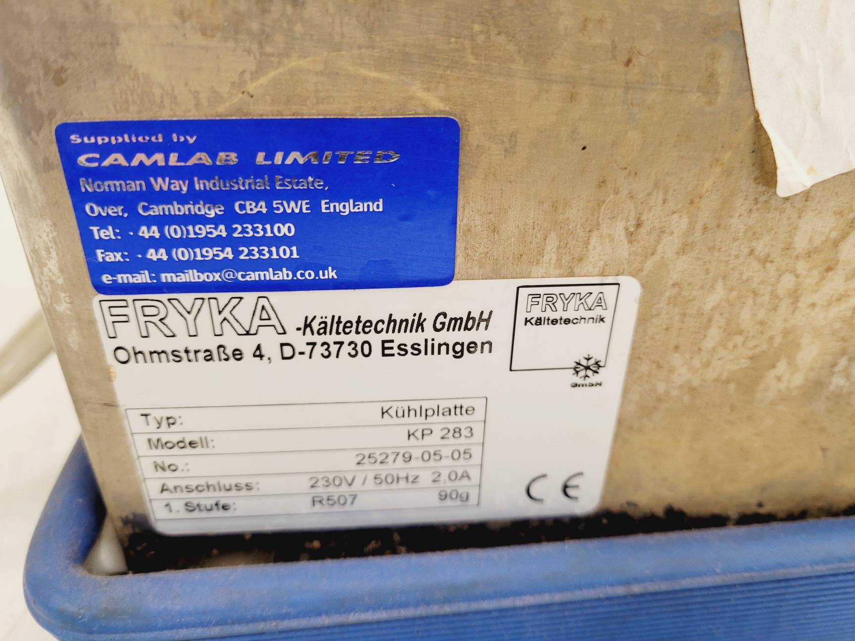 Image of Camlab Fryka Kuhlplatte Model - KP 283 Laboratory Cooling Plate Lab