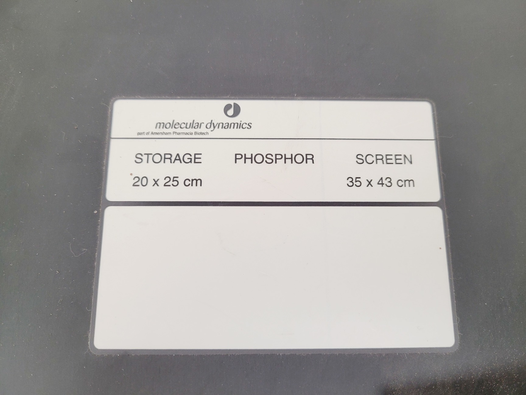 Image of Molecular Dynamics Storage Phosphor Screen Exposure Cassette 20x25cm - 35x43cm