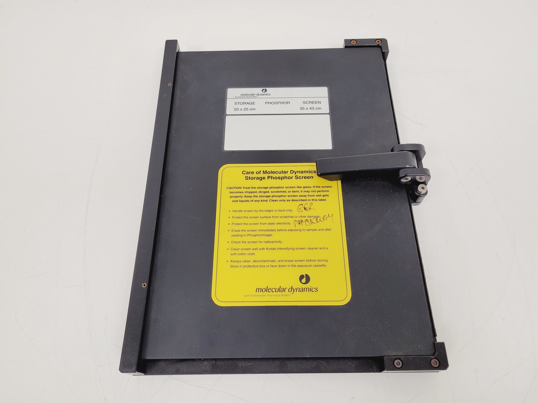 Image of Molecular Dynamics Storage Phosphor Screen Exposure Cassette 20x25cm - 35x43cm