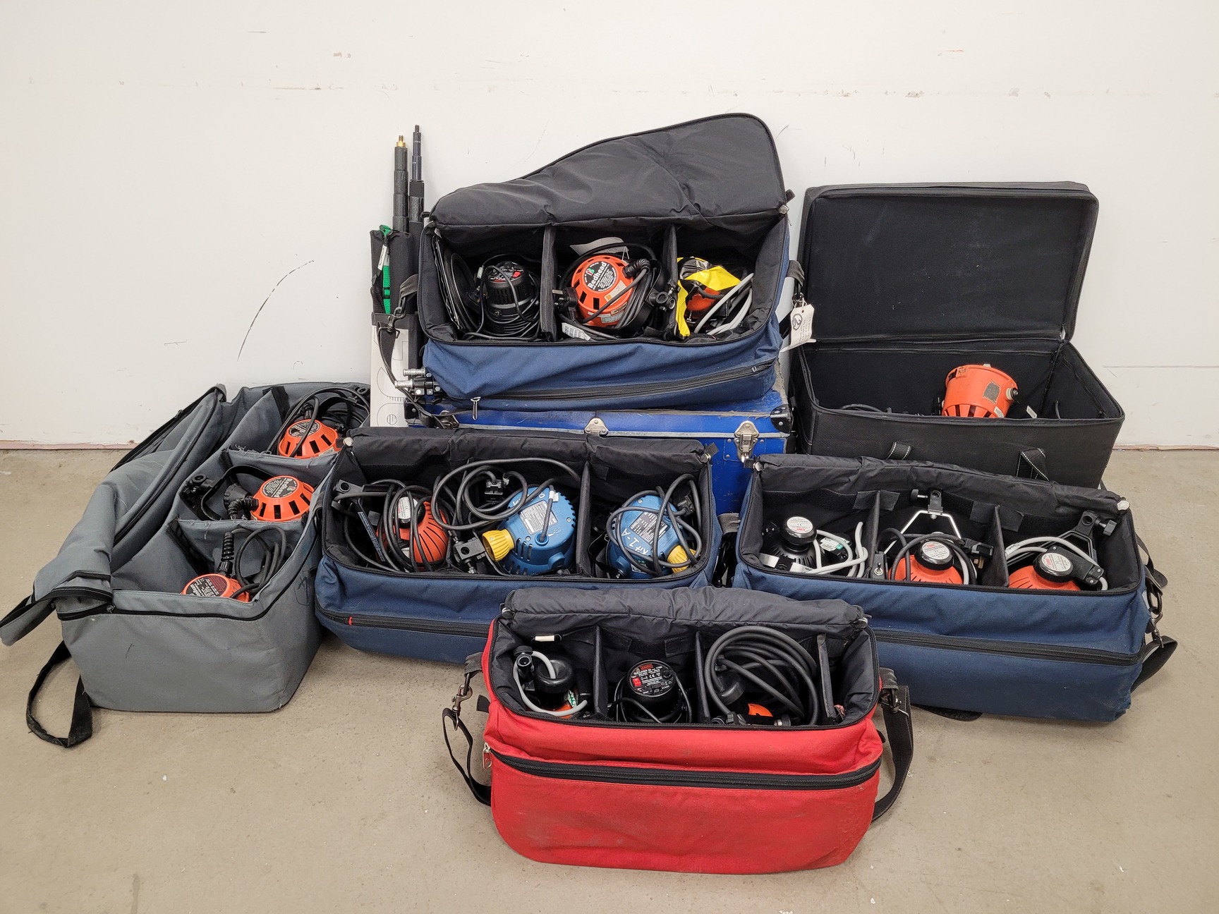Image of Job lot of Stage Lighting Equipment - RedHead, Arrilite, Photon Beam, Lilliput