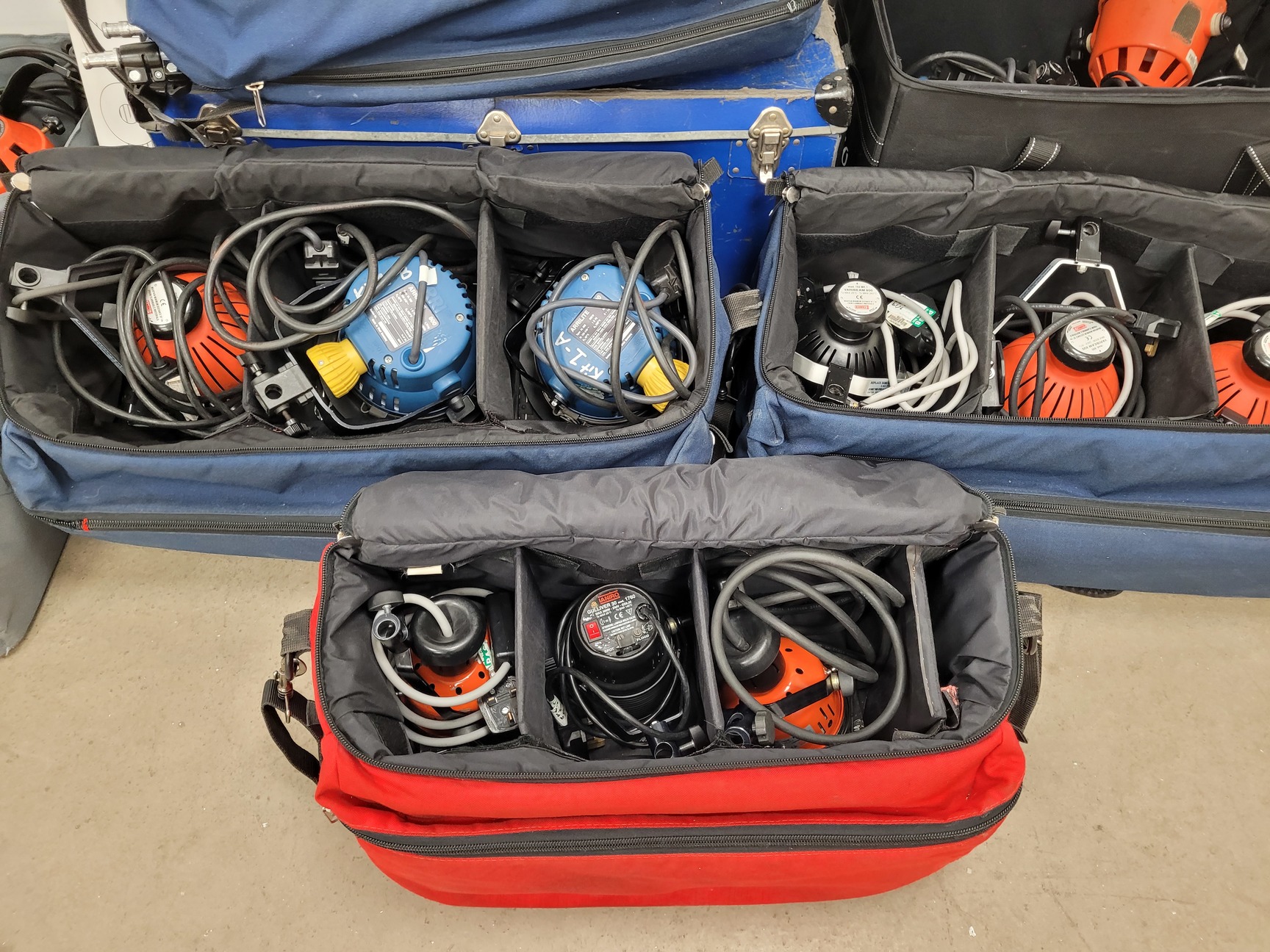Image of Job lot of Stage Lighting Equipment - RedHead, Arrilite, Photon Beam, Lilliput