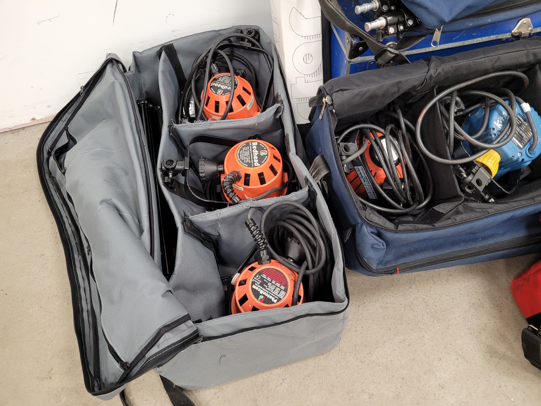 Image of Job lot of Stage Lighting Equipment - RedHead, Arrilite, Photon Beam, Lilliput