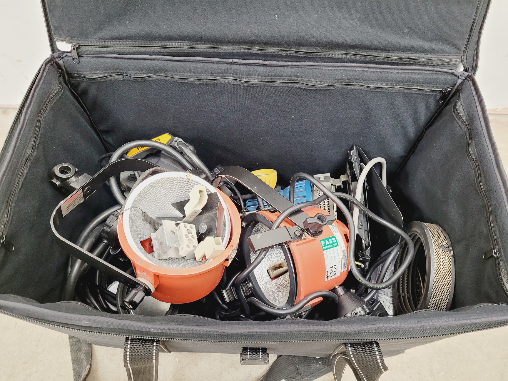 Image of Job lot of Stage Lighting Equipment - RedHead, Arrilite, Photon Beam, Lilliput