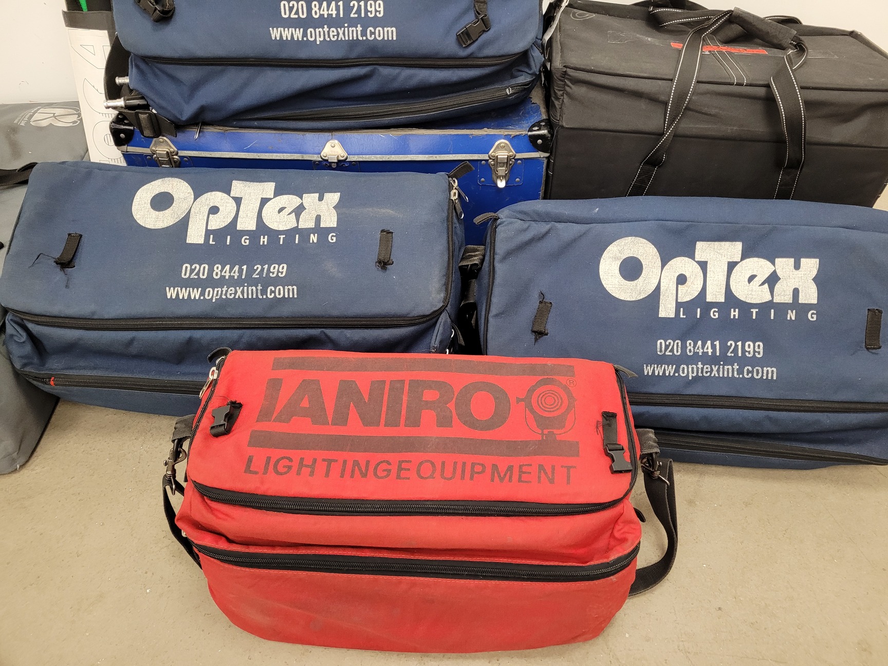 Image of Job lot of Stage Lighting Equipment - RedHead, Arrilite, Photon Beam, Lilliput