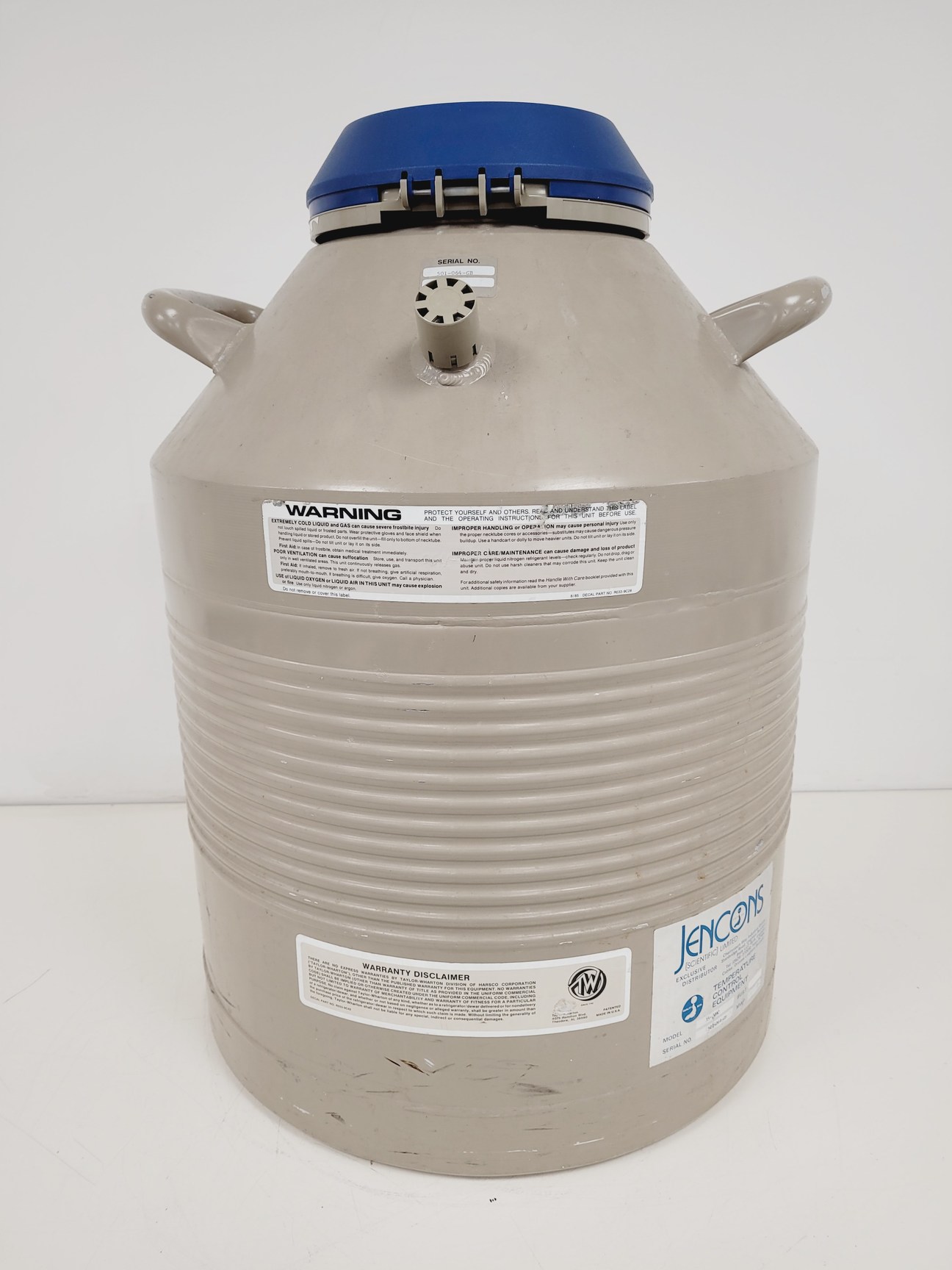 Image of Taylor Wharton/Jencons 35VHC Liquid Nitrogen Dewar Lab Spares/Repairs