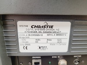 Thumbnail image of DLP Christie Mirage 2000  Model no. 38-DMD023-12 Projector