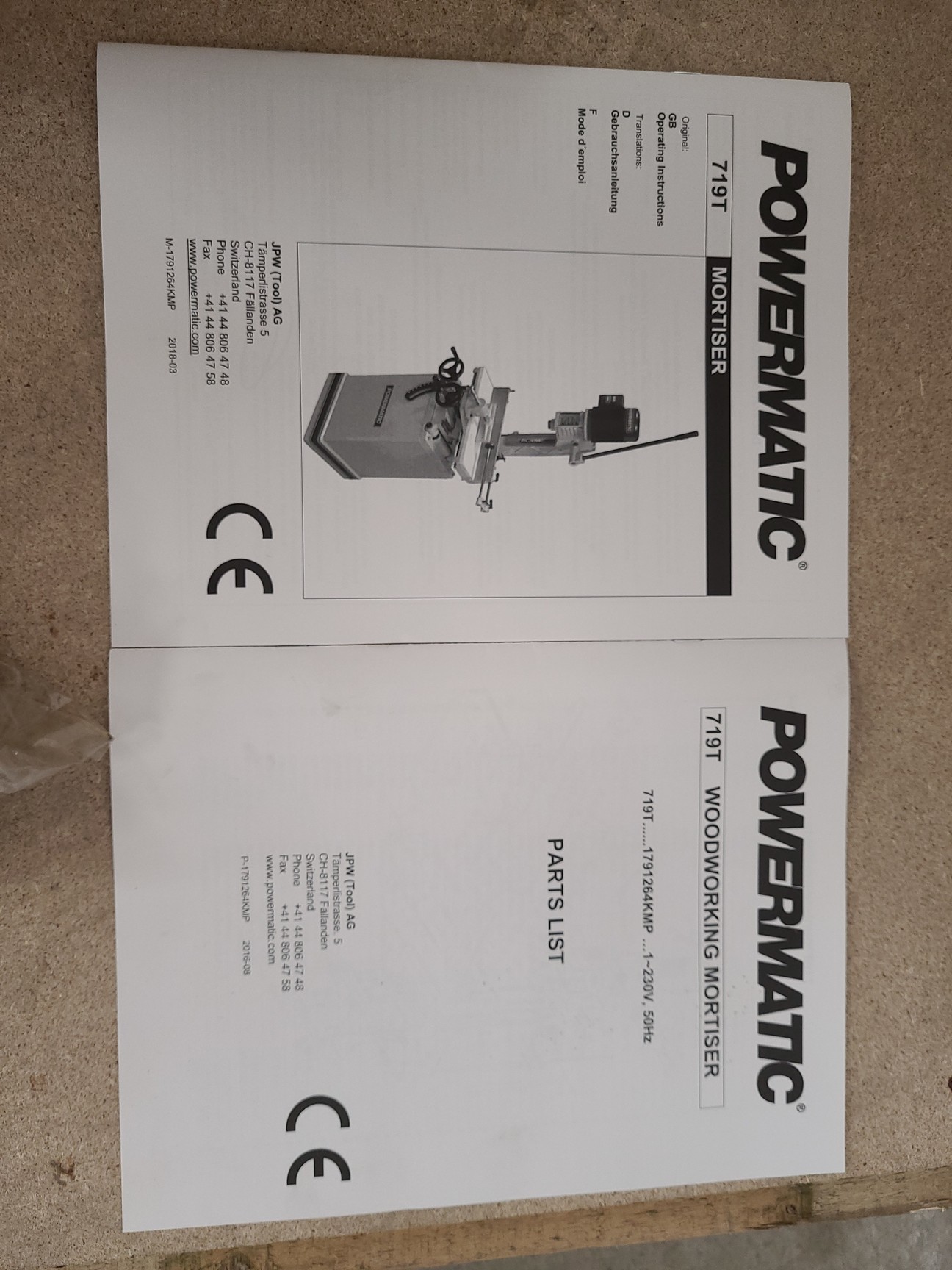 Image of Powermatic 719-T Floor Standing Morticer 2019