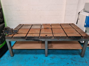 Thumbnail image of Welding Fabrication Table Jig Large 2470x1250x800mm Metal Fabricators Workshop