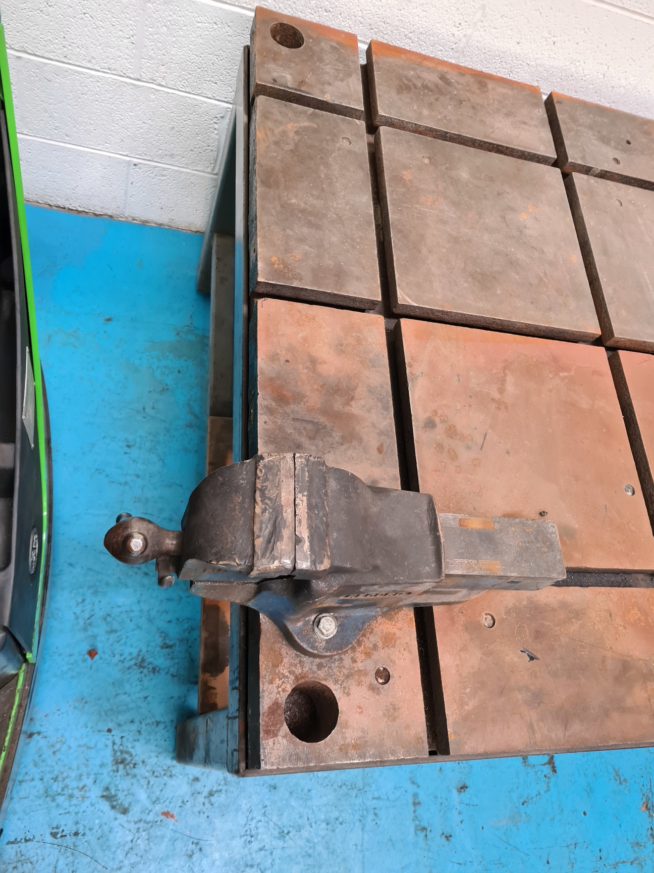 Image of Welding Fabrication Table Jig Large 2470x1250x800mm Metal Fabricators Workshop