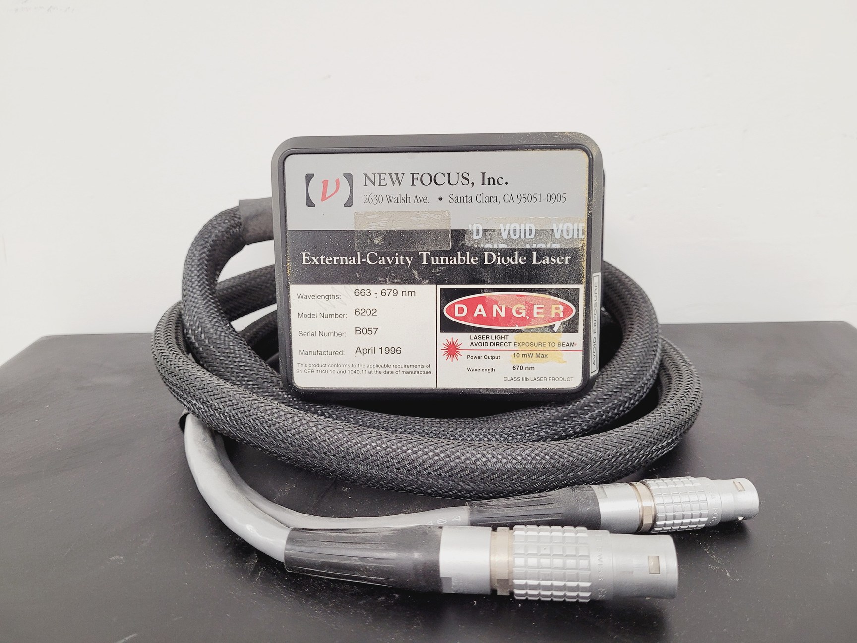 Image of New Focus Laser Controller Model 6200 with External Cavity Tunable Diode Laser 