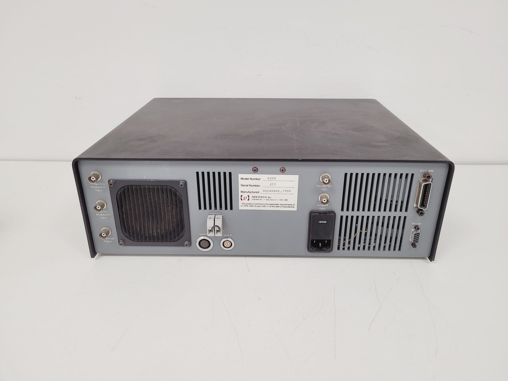 Image of New Focus Laser Controller Model 6200 with External Cavity Tunable Diode Laser 