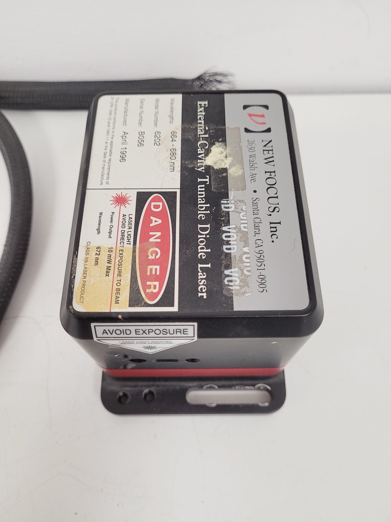Image of New Focus External-Cavity Tunable Diode Laser  Model 6202 Lab