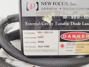 Thumbnail image of New Focus External-Cavity Tunable Diode Laser  Model 6202 Lab