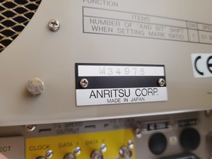 Thumbnail image of Anritsu Pulse Pattern Generator MP1652A - M34976 Lab