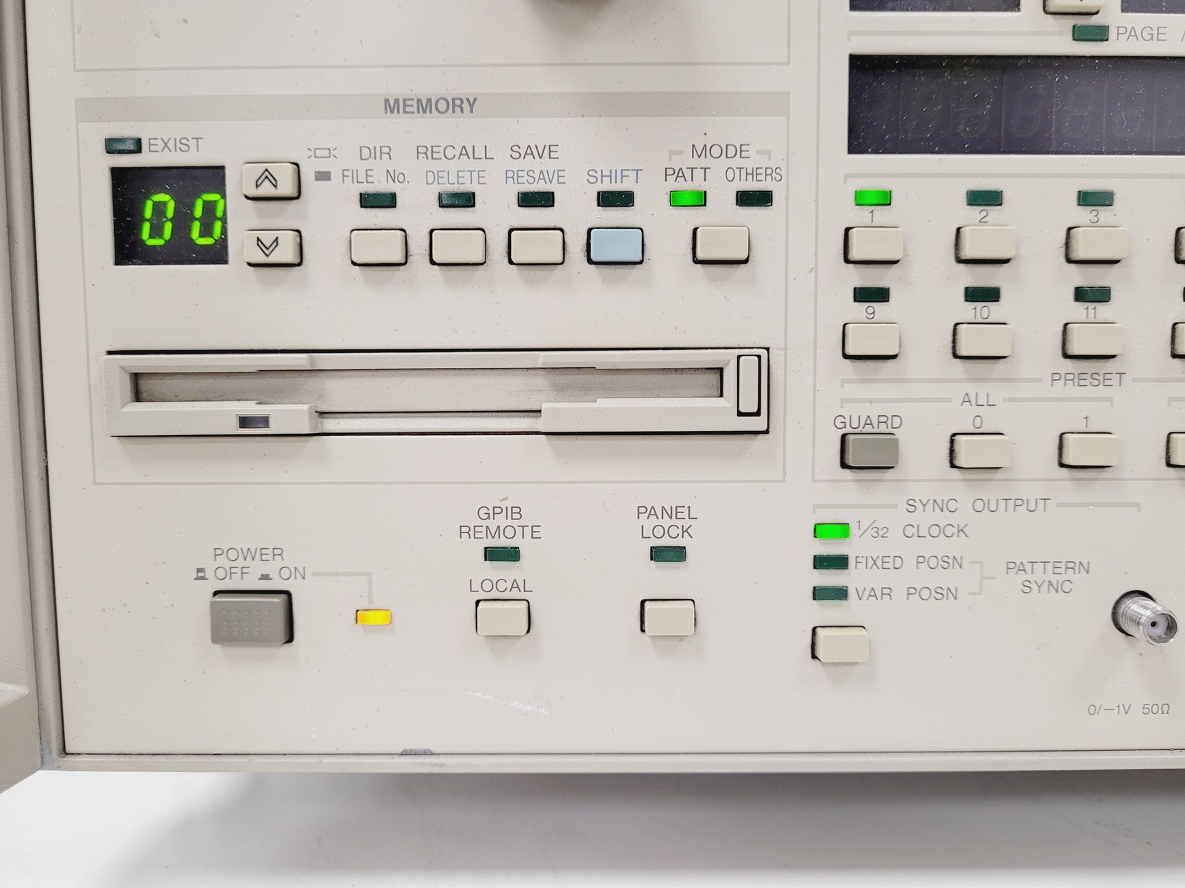 Anritsu Pulse Pattern Generator MP1763B & Anritsu Error Detector ...