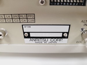 Thumbnail image of Anritsu Pulse Pattern Generator MP1763B & Anritsu Error Detector MP1764A Lab