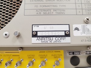 Thumbnail image of Anritsu Pulse Pattern Generator MP1763B & Anritsu Error Detector MP1764A Lab