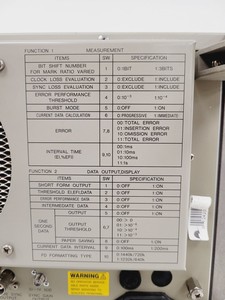 Thumbnail image of Anritsu Pulse Pattern Generator MP1763B & Anritsu Error Detector MP1764A Lab