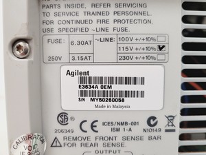 Thumbnail image of Agilent DC Power Supply  Model E3634A 0EM with L-com  Series Cable Lab
