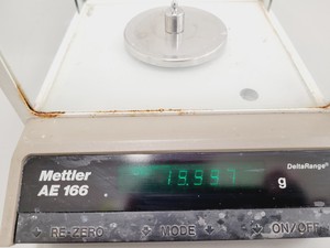 Thumbnail image of Mettler AE 166 Microbalance Precision Laboratory Balance Scales Lab
